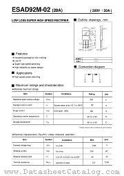 ESAD92M-02 datasheet pdf Fuji Electric