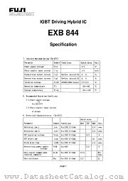 EXB844 datasheet pdf Fuji Electric