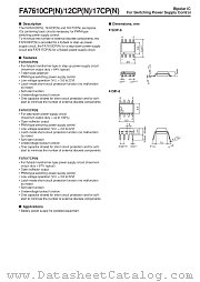 FA7610CP datasheet pdf Fuji Electric