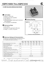 KBPC1502 datasheet pdf Fuji Electric