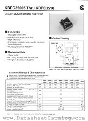 KBPC35005 datasheet pdf Fuji Electric