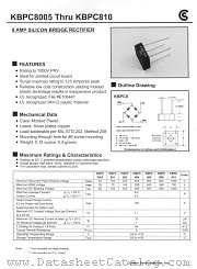 KBPC8005 datasheet pdf Fuji Electric