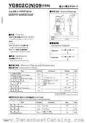 YG802C09 datasheet pdf Fuji Electric