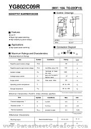 YG802C09R datasheet pdf Fuji Electric