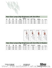 N520A datasheet pdf Gilway Technical Lamp