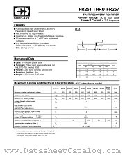 FR252 datasheet pdf GOOD-ARK Electronics