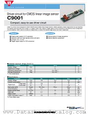 C9001 datasheet pdf Hamamatsu Corporation
