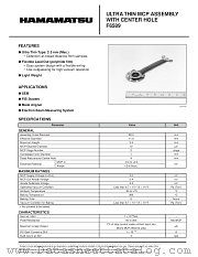 F6589 datasheet pdf Hamamatsu Corporation