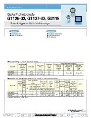 G1127-02 datasheet pdf Hamamatsu Corporation