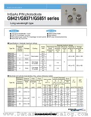 G8371-01 datasheet pdf Hamamatsu Corporation