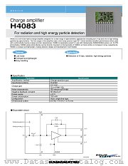 H4083 datasheet pdf Hamamatsu Corporation