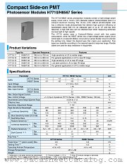 H8567-01 datasheet pdf Hamamatsu Corporation