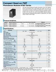 H7827-011 datasheet pdf Hamamatsu Corporation