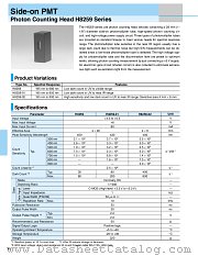 H8259 datasheet pdf Hamamatsu Corporation