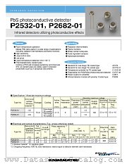 P2532-01 datasheet pdf Hamamatsu Corporation