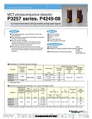 P3257-01 datasheet pdf Hamamatsu Corporation