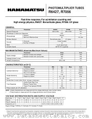 R6427 datasheet pdf Hamamatsu Corporation