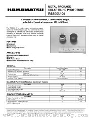 R6800U-01 datasheet pdf Hamamatsu Corporation