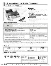 HIF3FBA-60PA-2.54DS datasheet pdf Hirose Electric