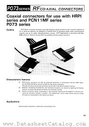 PO73-P-3CW datasheet pdf Hirose Electric