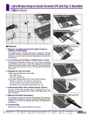 MMCX-LP-PC datasheet pdf Hirose Electric