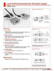 RP34-TC-01 datasheet pdf Hirose Electric