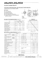 2SJ102 datasheet pdf Hitachi Semiconductor