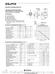 2SJ112 datasheet pdf Hitachi Semiconductor
