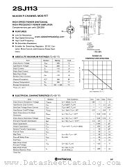 2SJ113 datasheet pdf Hitachi Semiconductor