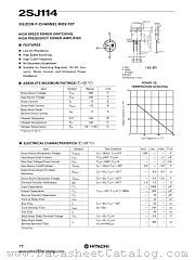 2SJ114 datasheet pdf Hitachi Semiconductor