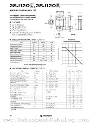 2SJ120S datasheet pdf Hitachi Semiconductor