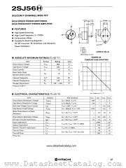2SJ56H datasheet pdf Hitachi Semiconductor