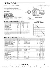 2SK382 datasheet pdf Hitachi Semiconductor