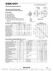 2SK401 datasheet pdf Hitachi Semiconductor