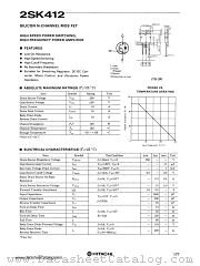 2SK412 datasheet pdf Hitachi Semiconductor