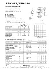 2SK414 datasheet pdf Hitachi Semiconductor