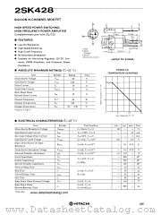 2SK428 datasheet pdf Hitachi Semiconductor