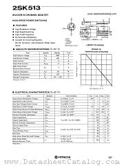 2SK513 datasheet pdf Hitachi Semiconductor