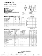 2SK534 datasheet pdf Hitachi Semiconductor