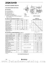 2SK549 datasheet pdf Hitachi Semiconductor