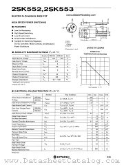 2SK552 datasheet pdf Hitachi Semiconductor