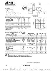 2SK561 datasheet pdf Hitachi Semiconductor