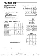PM4550C datasheet pdf Hitachi Semiconductor