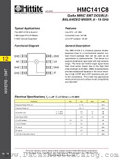 HMC141C8 datasheet pdf Hittite Microwave Corporation