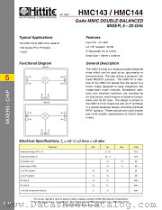 HMC144 datasheet pdf Hittite Microwave Corporation