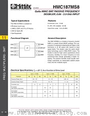 HMC187MS8 datasheet pdf Hittite Microwave Corporation