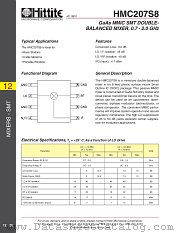 HMC207S8 datasheet pdf Hittite Microwave Corporation