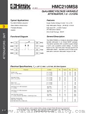 HMC210MS8 datasheet pdf Hittite Microwave Corporation