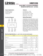 HMC226 datasheet pdf Hittite Microwave Corporation