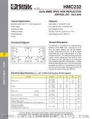 HMC232 datasheet pdf Hittite Microwave Corporation